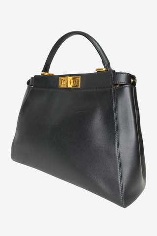 Fendi Black Leather Peekaboo