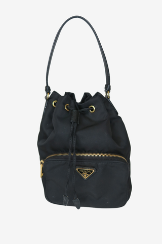 Prada Tessuto Nylon Bucket Bag - Designer Handbags at The Find Luxury Resale - Vancouver, Canada