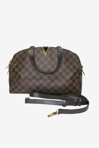 Louis Vuitton Damier Ebene Kensington Bowling Bag - Designer Handbags at The Find Luxury Resale - Vancouver, Canada