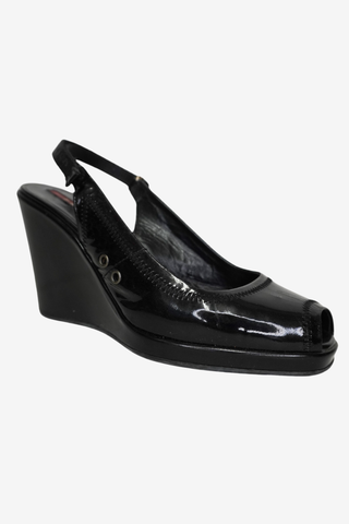 Prada Black Wedges sz 35.5 - Designer shoes at The Find Luxury Resale - Vancouver, Canada