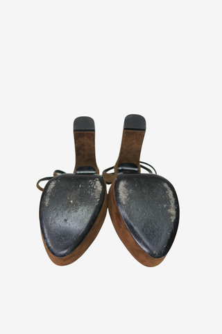 Saint Laurent Suede Pump sz 39 - Designer pumps at The Find Luxury Resale - Vancouver, Canada