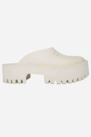 Gucci GG Logo Rubber Mules sz 39 - Designer boots at The Find Luxury Resale - Vancouver, Canada