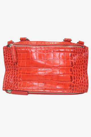 Givenchy Large Pandora Embossed Croc - Designer Handbags at The Find Luxury Resale - Vancouver, Canada