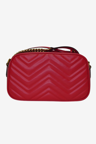 Gucci Marmont Camera Bag Red - Designer Handbags at The Find Luxury Resale - Vancouver, Canada