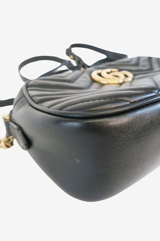 Gucci Small GG Marmont Matelassé Camera Bag - Designer handbag at The Find Luxury Resale - Vancouver, Canada