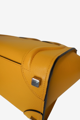 Celine Micro Luggage Yellow