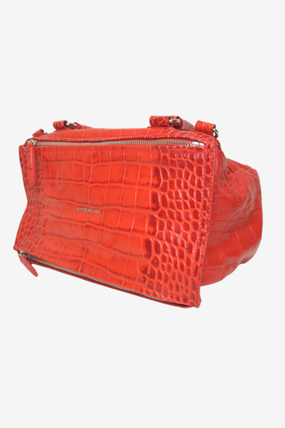 Givenchy Large Pandora Embossed Croc - Designer Handbags at The Find Luxury Resale - Vancouver, Canada