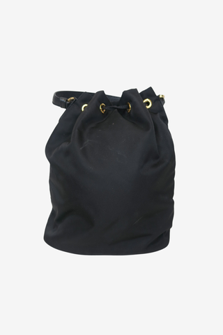 Prada Tessuto Nylon Bucket Bag - Designer Handbags at The Find Luxury Resale - Vancouver, Canada