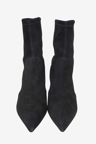 Stuart Weitzman Suede Booties sz 10 - Designer boots at The Find Luxury Resale - Vancouver, Canada