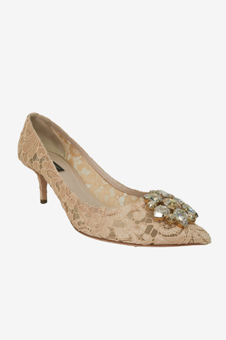 Dolce & Gabbana Lace Pumps sz 39 - Designer pumps at The Find Luxury Resale - Vancouver, Canada