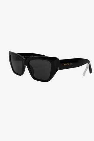 Tiffany& Co Black Cat-Eye Sunglasses - Designer sunglasses at The Find Luxury Resale - Vancouver, Canada