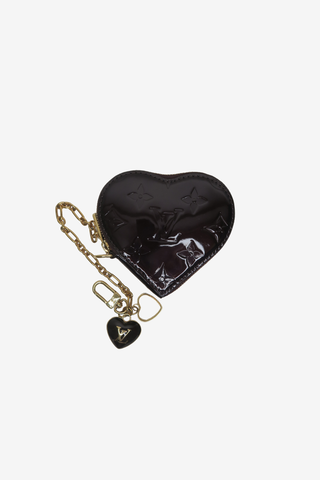 Louis Vuitton Vernis Porte Monnaies Cruer Heart-Shaped Coin Case - Designer Coin purse at The Find Luxury Resale - Vancouver, Canada