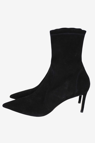 Stuart Weitzman Suede Booties sz 10 - Designer boots at The Find Luxury Resale - Vancouver, Canada