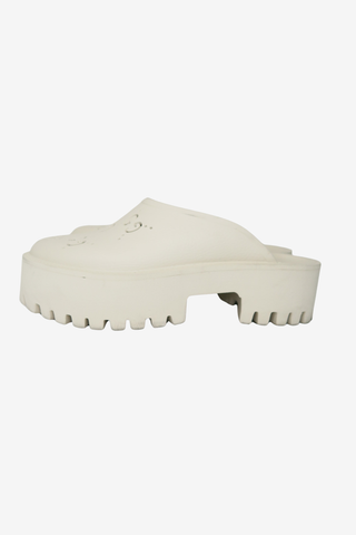 Gucci GG Logo Rubber Mules sz 39 - Designer boots at The Find Luxury Resale - Vancouver, Canada