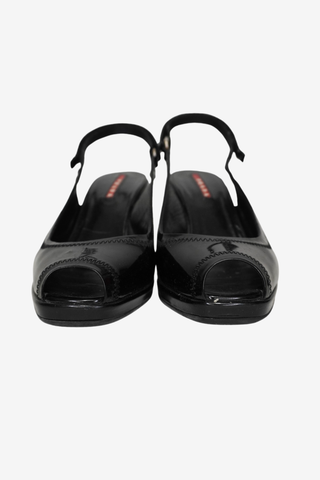 Prada Black Wedges sz 35.5 - Designer shoes at The Find Luxury Resale - Vancouver, Canada