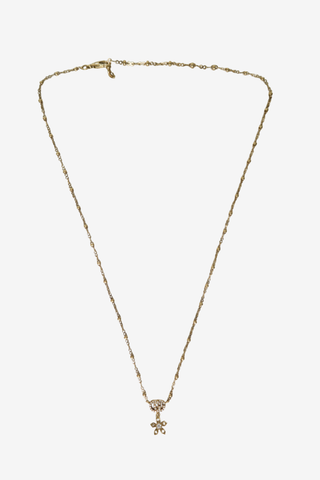 Gucci 18K Diamond GG Flora Pendant Necklace - Designer Necklace at The Find Luxury Resale - Vancouver, Canada