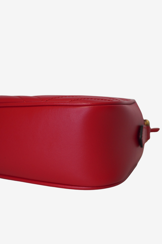 Gucci Marmont Camera Bag Red - Designer Handbags at The Find Luxury Resale - Vancouver, Canada