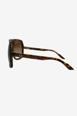 Gucci Tortoise Aviator Sunglasses - Designer Sunglasses at The Find Luxury Resale - Vancouver, Canada