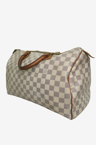 Louis Vuitton Speedy 35 Damier Azur - Designer Handbags at The Find Luxury Resale - Vancouver, Canada