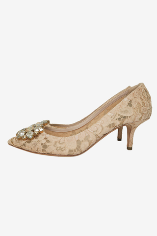 Dolce & Gabbana Lace Pumps sz 39 - Designer pumps at The Find Luxury Resale - Vancouver, Canada