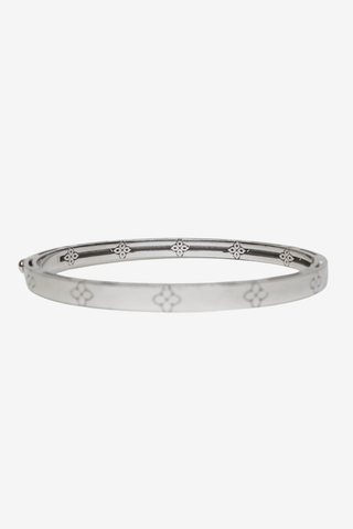 Roberto Coin 18K Diamond Love in Verona Narrow Hinged Bangle