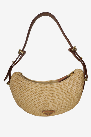 Prada Arque Crochet Shoulder Bag - Designer handbag at The Find Luxury Resale - Vancouver, Canada