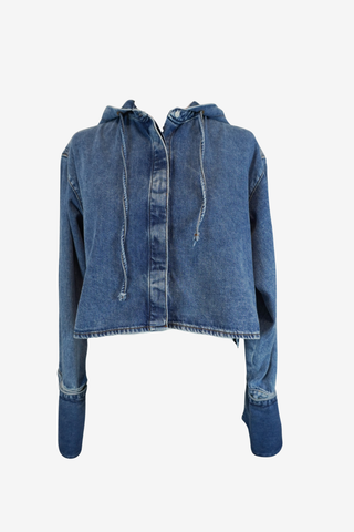 Loewe Denim Hooded Shirt sz 34