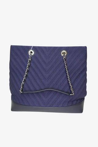 Chanel Chevron Shopper Tote Bag