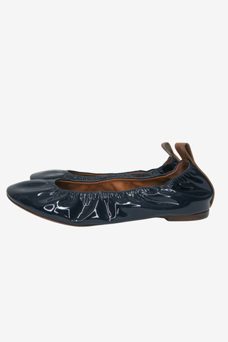 Lanvin Patent Ballet Flats sz 37 - Designer Flats at The Find Luxury Resale - Vancouver, Canada