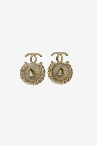 Chanel CC Pearl Earrings - Designer Earrings at The Find Luxury Resale - Vancouver, Canada