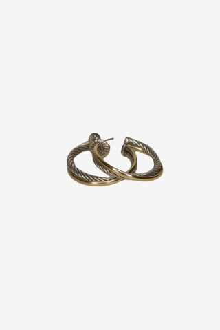 David Yurman Crossover Hoops - Designer Earrings at The Find Luxury Resale - Vancouver, Canada