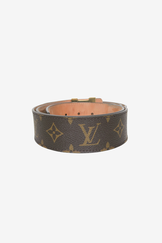 Louis Vuitton Brown Monogram LV Pyramid 40MM Belt - Designer belt at The Find Luxury Resale - Vancouver, Canada
