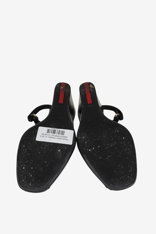 Prada Black Wedges sz 35.5 - Designer shoes at The Find Luxury Resale - Vancouver, Canada