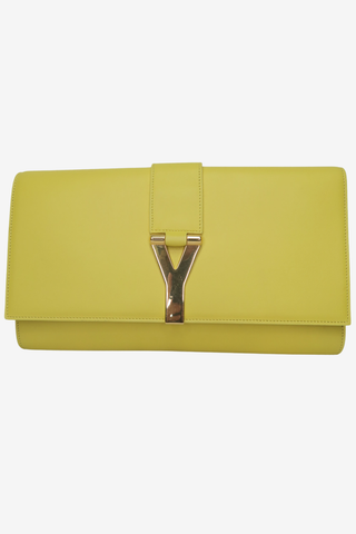 Saint Laurent Yellow Clutch - Designer clutch at The Find Luxury Resale - Vancouver, Canada