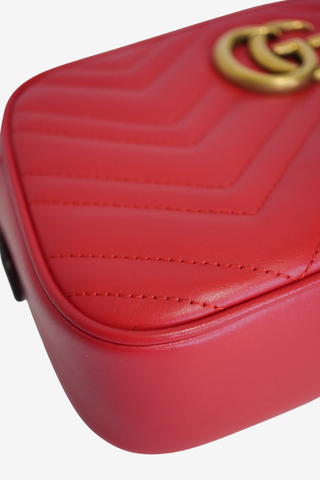 Gucci Marmont Camera Bag Red - Designer Handbags at The Find Luxury Resale - Vancouver, Canada