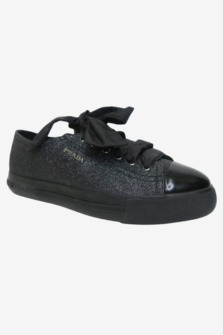 Prada Glitter Sneakers sz 38.5 - Designer Sneakers at The Find Luxury Resale - Vancouver, Canada