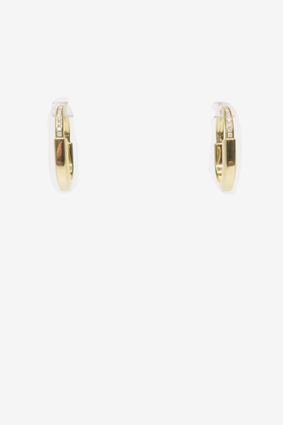 Tiffany & Co. 18K Diamond Lock Earrings - Designer Earrings at The Find Luxury Resale - Vancouver, Canada