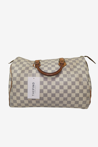 Louis Vuitton Speedy 35 Damier Azur - Designer Handbags at The Find Luxury Resale - Vancouver, Canada