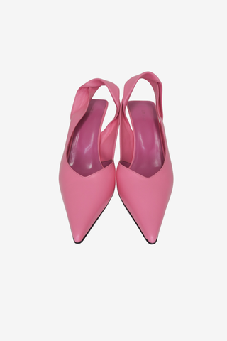 By Far Pink Leather Slingbacks sz 40 - Designer Flats at The Find Luxury Resale - Vancouver, Canada