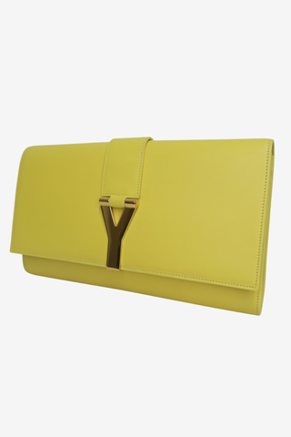 Saint Laurent Yellow Clutch - Designer clutch at The Find Luxury Resale - Vancouver, Canada
