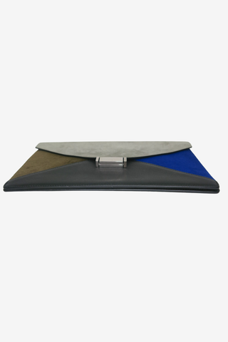 Celine Multi Colour Leather/Suede/Pony Hair Clutch - Designer Handbags at The Find Luxury Resale - Vancouver, Canada