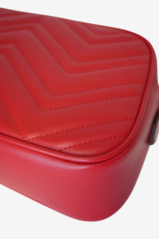 Gucci Marmont Camera Bag Red - Designer Handbags at The Find Luxury Resale - Vancouver, Canada