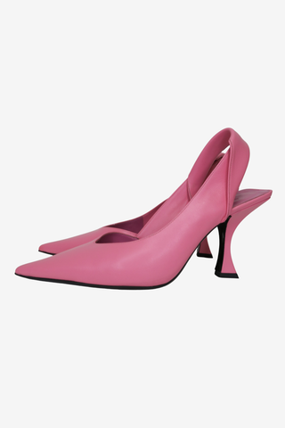 By Far Pink Leather Slingbacks sz 40 - Designer Flats at The Find Luxury Resale - Vancouver, Canada