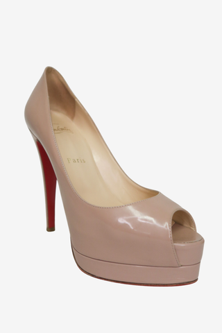 Christian Louboutin Open Toe Pumps sz 37 - Designer pumps at The Find Luxury Resale - Vancouver, Canada