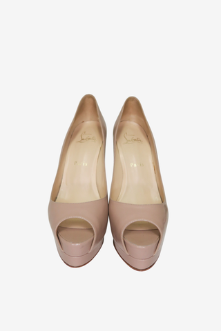 Christian Louboutin Open Toe Pumps sz 37 - Designer pumps at The Find Luxury Resale - Vancouver, Canada