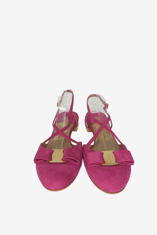 Salvatore Ferragamo Suede Flats sz 5 - Designer Flats at The Find Luxury Resale - Vancouver, Canada