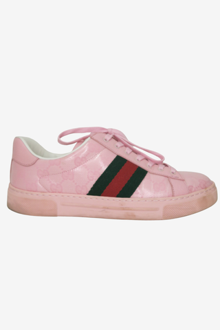 Gucci Pink GG Sneakers sz 39 - Designer Sneakers at The Find Luxury Resale - Vancouver, Canada