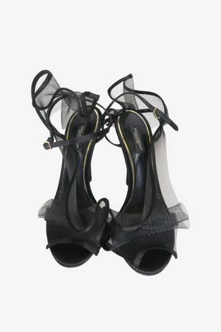 Dolce & Gabbana Mesh Sandals sz 38 - Designer shoes at The Find Luxury Resale - Vancouver, Canada