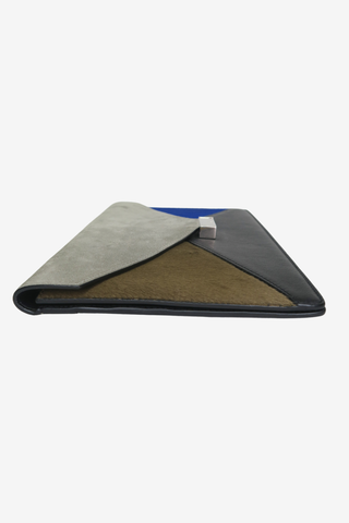 Celine Multi Colour Leather/Suede/Pony Hair Clutch - Designer Handbags at The Find Luxury Resale - Vancouver, Canada