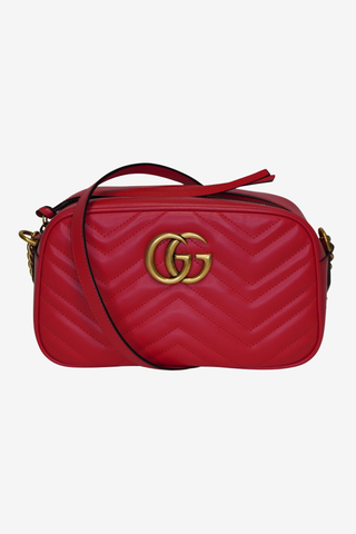 Gucci Marmont Camera Bag Red - Designer Handbags at The Find Luxury Resale - Vancouver, Canada